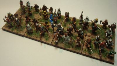 Field of Glory Medieval French peasant Battlegroup
Another view of a FoG battlegroup of medieval peasant levies.
Keywords: medieval french