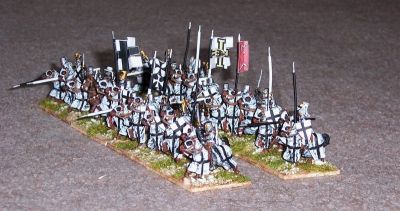 Teutonic Knights
Teutons from Mirliton - http://www.vexillia.ltd.uk/
Painted by Peter Hagel
Keywords: teuton