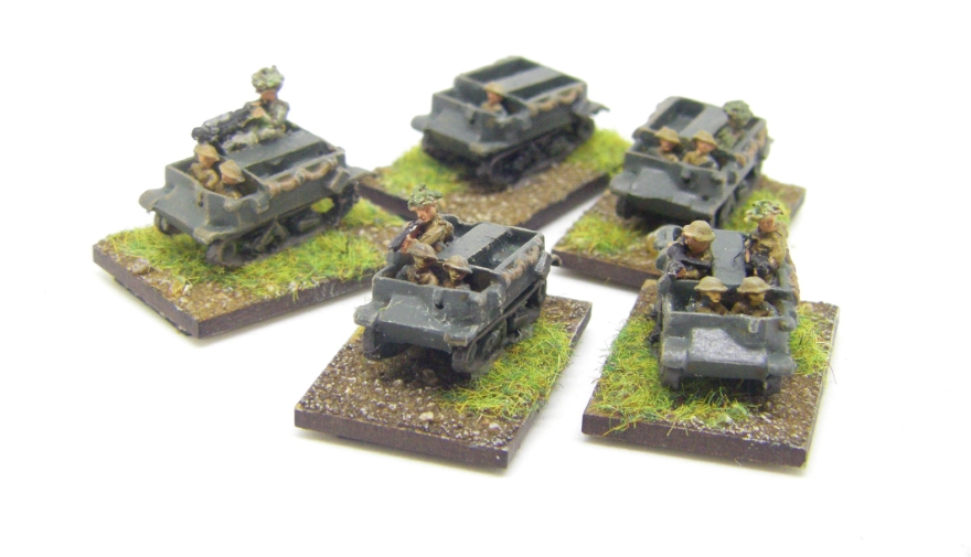 10mm WW2 Vehicles and Infantry for BKC, 10mm, Painted in 2021