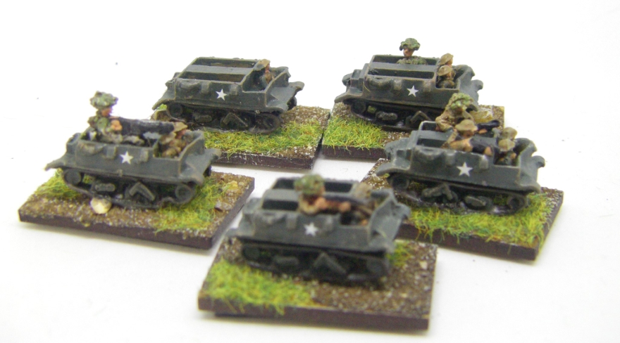 10mm WW2 Vehicles and Infantry for BKC, 10mm, Painted in 2021