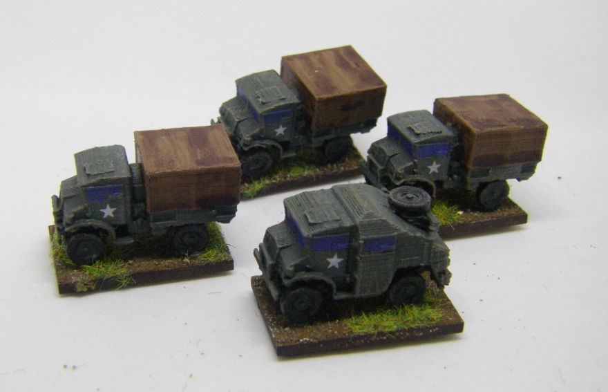 10mm WW2 Vehicles and Infantry for BKC, 10mm, Painted in 2021