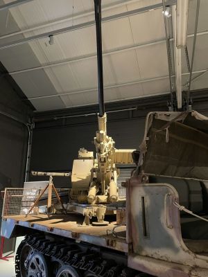AA on half track (German) 
