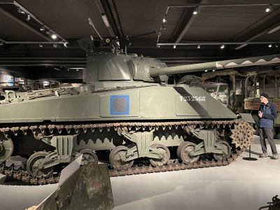 Sherman Firefly 
Note the barrel cammo
