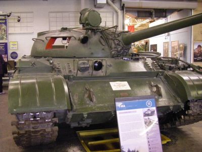 T55A
During the 1950s, the T-55 remained a significantly smaller and lighter tank than its NATO contemporaries�the U.S. M48 Patton and the British Centurion�while maintaining good firepower and reliability but light armor. The 100-mm D-10T tank gun had a larger bore than its Western counterparts.
