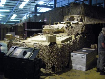 Scimitar 
FV107 Scimitar is an armoured reconnaissance vehicle (sometimes classed as a light tank) used by the British Army. It is very similar to the FV101 Scorpion but mounts a high velocity 30 mm L21 RARDEN cannon instead of a 76 mm gun. It was issued to Royal Armoured Corps, Armoured Regiments in the Reconnaissance role. Each Regiment had a Close Reconnaissance Squadron of 5 Troops of 8 FV107 Scimitar.
