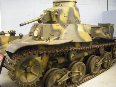 Type 95 Japanese tank
The Type 95 was a 7.4-tonne vehicle with a complement of 3 crewmen: a commander, a hull machine gunner, and a driver. Only the commander was seated in the turret, hence he was responsible for observation, loading, aiming, firing the main gun, as well as decision-making and commanding the crew. The hand-operated turret was small and extremely cramped.
