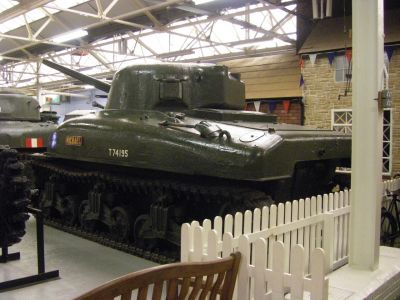 Sherman
The M4 Sherman, formally Medium Tank, M4, was the primary tank used by the United States during World War II. Thousands were also distributed to the Allies, including the British Commonwealth and the Soviet Union, via lend-lease. In the United Kingdom, the M4 was named after Union General William Tecumseh Sherman, following the British practice of naming their American-built tanks after famous American Civil War generals. Subsequently, the British name found its way into common use in the U.S.
