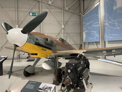 Me109 G2
The G-2, which started production in May 1942, lacked the cabin pressurization and GM-1 installation.[66] Performance-wise it was identical to the G-1. 
