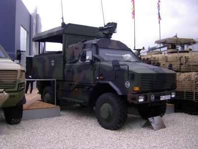 KMW Dingo MRAP-type vehicle - command variant
