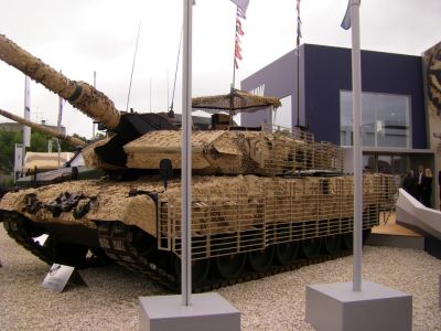 Leopard 2A6
The Leopard 2A6M is a version of the 2A6 with enhanced mine protection under the chassis, and a number of internal enhancements to improve crew survivability.
