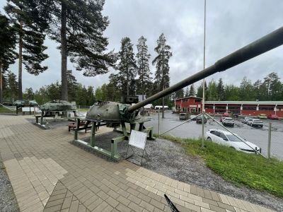 Turret converted to naval defence gun
