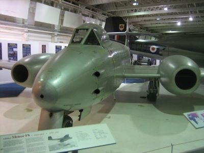 Gloucester Meteor 
Photos from RAF Museum Hendon, London.
Keywords:  Hendon