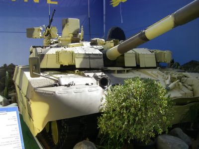 T84 OPLOT
Photos of AFVs at the IDEX 2013 exhibition [url=http://articles.janes.com/articles/Janes-Armour-and-Artillery/BM-Oplot-main-battle-tank-Ukraine.html]T84 on Janes[/url]

