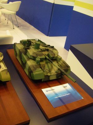 Model of T84 with a sci-fi makeover
Photos of AFVs at the IDEX 2013 exhibition 
