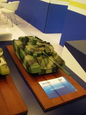 Model of T84 with a sci-fi makeover
Photos of AFVs at the IDEX 2013 exhibition 
