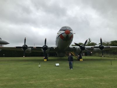 Handley Page Hastings T.5
The Handley Page HP.67 Hastings was a British troop-carrier and freight transport aircraft designed and manufactured by aviation company Handley Page for the Royal Air Force (RAF). Upon its introduction to service during September 1948, the Hastings was the largest transport plane ever designed for the service.

Development of the Hastings had been initiated during the Second World War in response to Air Staff Specification C.3/44, which sought a new large four-engined transport aircraft for the RAF. Early on, development of a civil-oriented derivative had been prioritised by the company, but this direction was reversed following an accident. On 7 May 1946, the first prototype conducted its maiden flight; testing revealed some unfavourable flight characteristics, which were successfully addressed via tail modifications. The type was rushed into service so that it could participate in the Berlin Airlift; reportedly, the fleet of 32 Hastings to be deployed during the RAF operation delivered a combined total of 55,000 tons (49,900 tonnes) of supplies to the city.
