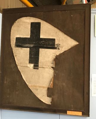 Tail fin from a WW1 German fighter
