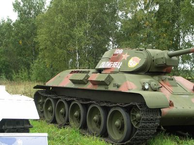 T34 showing turret art
