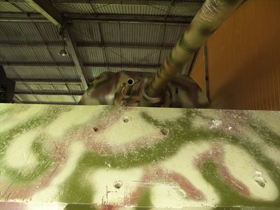 The only Maus tank in existance
The only Maus tank in existence, this is the front glacis plate where the Russian test-fires 128mm ammo at it to see what would have happened. It left dents be enough so I could put my fist into them, but that's it
