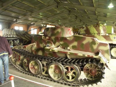 Pz I Ausf F
8 issues to the German army in 1943, used as a heavy armoured infantry assault tank, machine-gun armed. 80mm frontal armour!! 
