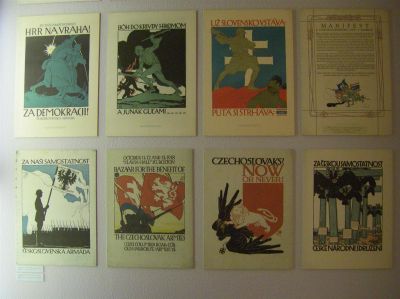 Czech Independence posters 
Photos from the [url=http://www.vhu.cz/cs/stranka/armadni-muzeum/]Prague Military Museum[/url] �i�kov, showcasing history of the Czech and Czechoslovak Military
