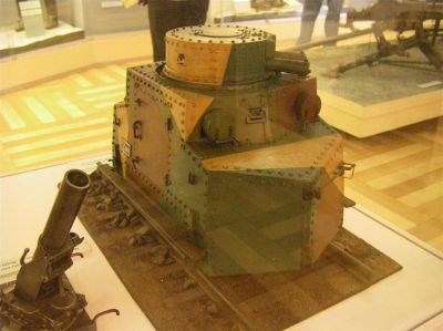 Funky armoured train model 
Photos from the [url=http://www.vhu.cz/cs/stranka/armadni-muzeum/]Prague Military Museum[/url] �i�kov, showcasing history of the Czech and Czechoslovak Military
