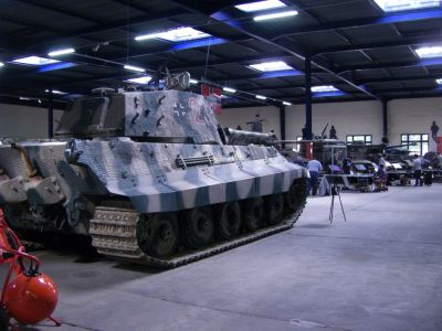 King Tiger
Tiger II is the common name of a German heavy tank of the Second World War. The final official German designation was Panzerkampfwagen Tiger Ausf. B, often shortened to Tiger B.The ordnance inventory designation was Sd.Kfz. 182.
