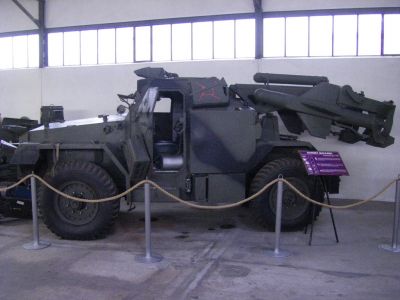 Malkara Hornet missile
The Malkara missile (from an Aboriginal word for "shield") was one of the earliest guided anti-tank missiles (ATGMs). It was jointly developed by Australia and the United Kingdom between 1951 and 1954, and was in service from 1958 until gradually replaced by the Vickers Vigilant missile in the late 1960s. It was intended to be light enough to deploy with airborne forces, yet powerful enough to knock out any tank then in service.
