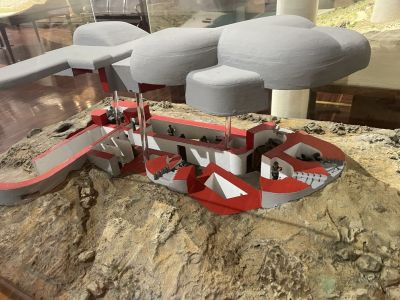 Bunker cut-away model
