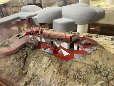 Bunker cut-away model
