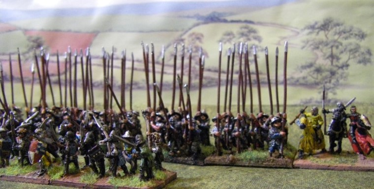 Photos of Medieval Scots, Low Countries, Renaissance Peasants Revolt, 15mm Miniatures for L'Art de la Guerre