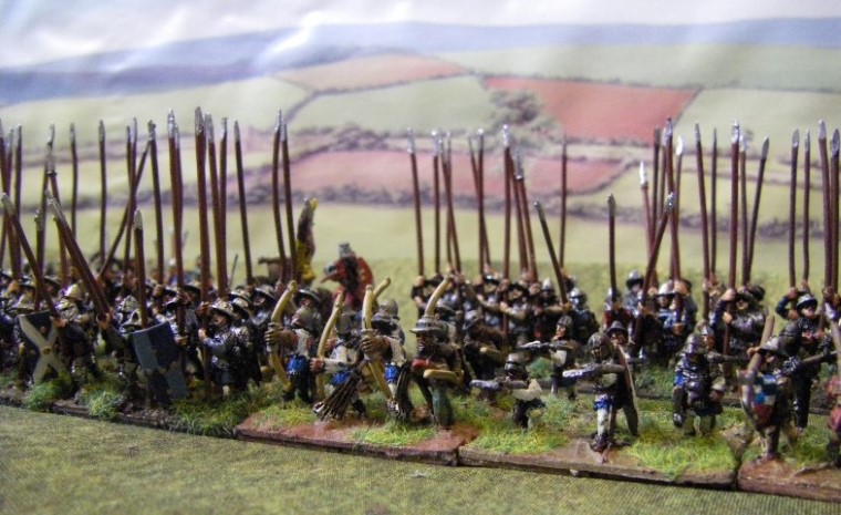 Photos of Medieval Scots, Low Countries, Renaissance Peasants Revolt, 15mm Miniatures for L'Art de la Guerre