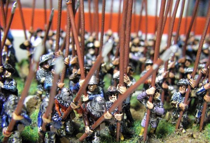 Photos of Medieval Scots, Low Countries, Renaissance Peasants Revolt, 15mm Miniatures for L'Art de la Guerre