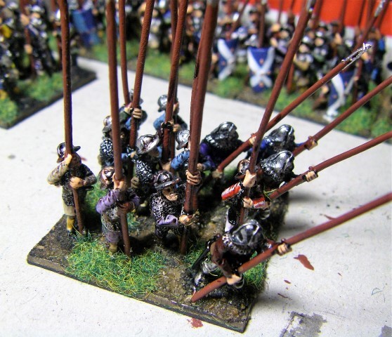 Photos of Medieval Scots, Low Countries, Renaissance Peasants Revolt, 15mm Miniatures for L'Art de la Guerre