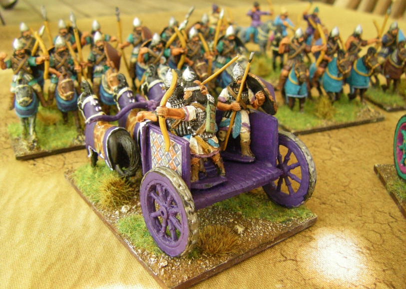 15mm biblical / assyrian chariots 3 light 75393 