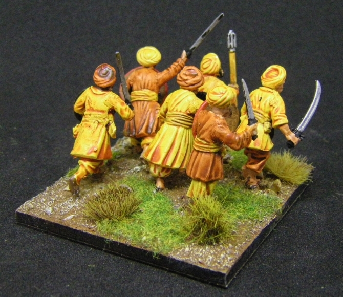 ADLG, 28mm kitbashed Arab Infantry: Perry Afgans, 28mm