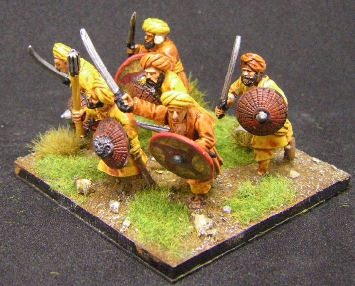 ADLG, 28mm kitbashed Arab Infantry: Perry Afgans, 28mm