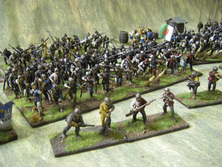 28mm 25mm L'Art de la Guerre Perry Plastics being painted