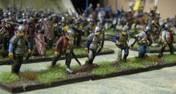 28mm 25mm L'Art de la Guerre Perry Plastics being painted