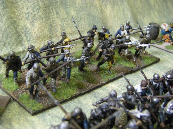 28mm 25mm L'Art de la Guerre Perry Plastics being painted