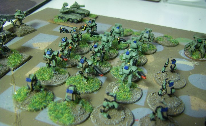 6mm, 1/300th, 1/300 Sci Fi GZG, Ground Zero Games DSM-141 VBP-2 TORTOISE, being painted
