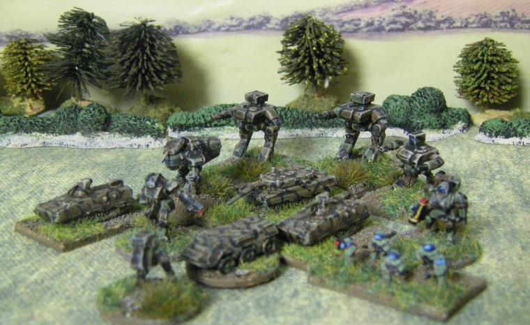 6mm, 1/300th, 1/300 Sci Fi GZG, Ground Zero Games being painted