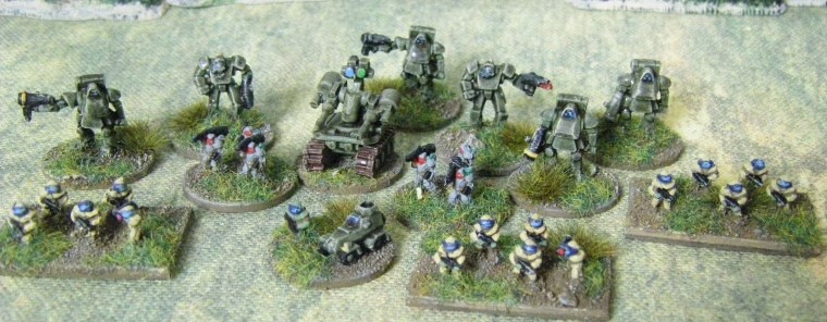6mm, 1/300th, 1/300 Sci Fi GZG, Ground Zero Games Tortoise and Sturmkampfer walkers