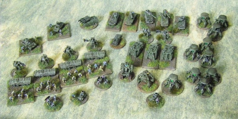 6mm, 1/300th, 1/300 Sci Fi GZG, Ground Zero Games NAC Force