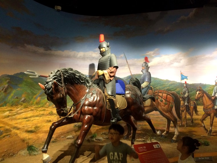 Korean War Memorial Museum Photos, Goguryeo Horsemen uniforms