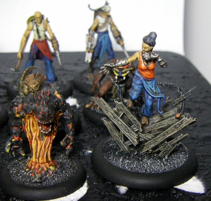 Malifaux, Mei Feng Rail Crew Painted, 30mm