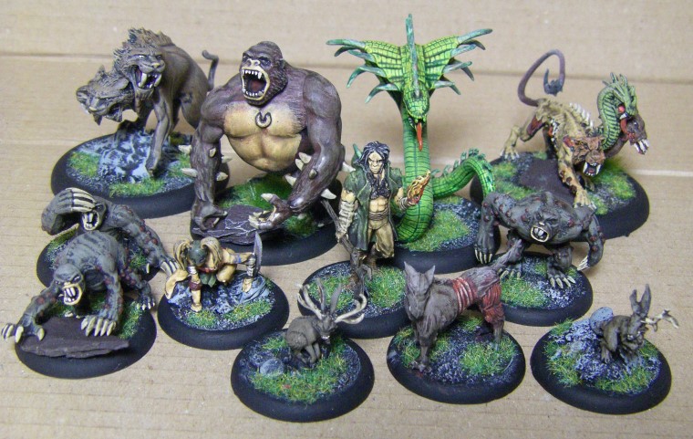 Malifaux, Marcus and Ramos Arcanist Crew Painted, 30mm