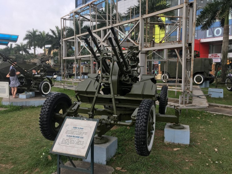 14,5mm quad AA Vietnam War Aircraft & Guns, Hanoi Museum, Historic Real Kit
