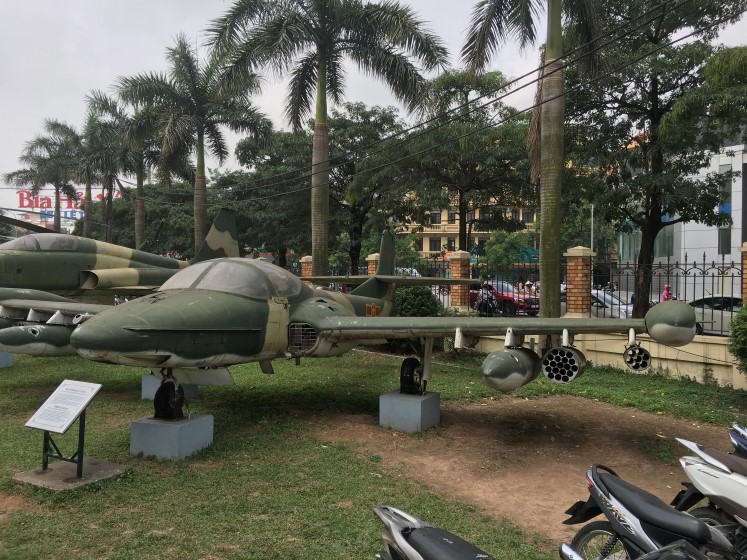 Vietnam War A37 light bomber, Hanoi Museum, Historic Real Kit