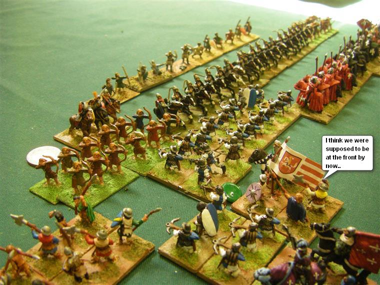 L'Art de la Guerre, Feudal and Dark Ages: Feudal German vs Feudal English, 15mm